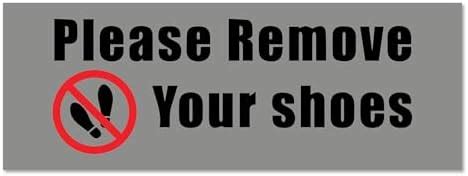 SIGN EVER Please Remove Your Shoes Sign Board Office Bank Hospital Shop ...