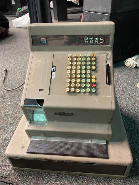 Could anyone identify this old cash register? I found it in my school’s ...