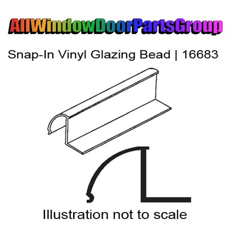 Snap-In Vinyl Glazing Bead | AWDP-LEE-16683 - ALL WINDOW DOOR PARTS