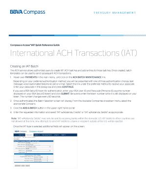 Fillable Online Compass e-Access IAT Quick Reference Guide ...