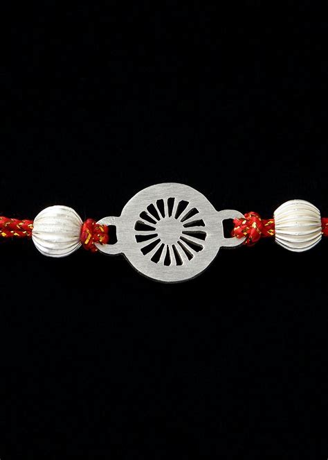 Get Silver Plated Chakra Rakhi at ₹ 410 | LBB Shop