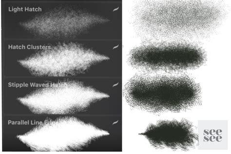 Procreate Cross Hatch Brush Set , #affiliate, #hatch#brush#set#cross # ...