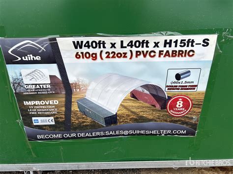 Suihe 40 ft x 40 ft x 15 ft Container Shelter Struttura mobile (Unused ...
