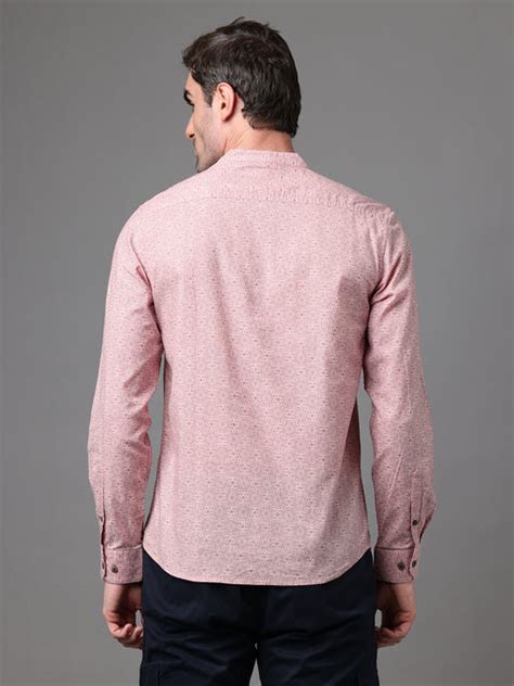 Men's Pink Cotton Linen Slim Fit Kurta Shirt – Wearhouse
