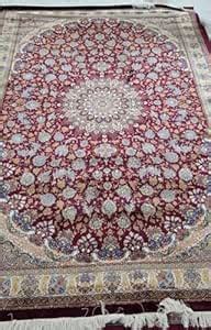 Buy Zora Carpet Maroon Malti Colour Handmade Pure Silk on Silk Quality ...