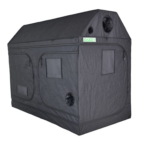 Zazzy 4x8 Grow Tent, 96"x48"x72" Roof Cube Indoor Plant Grow Tents with ...