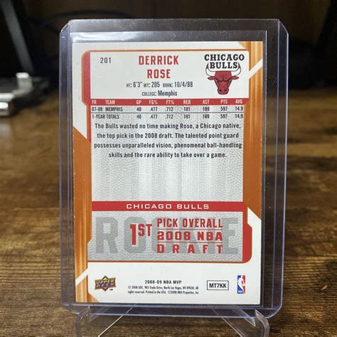 Derrick Rose Upper Deck MVP Card - メルカリ
