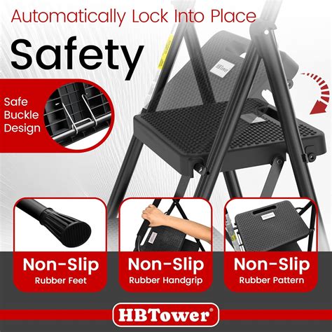 HBTower Step Ladder, Folding Step Stool with Wide India | Ubuy