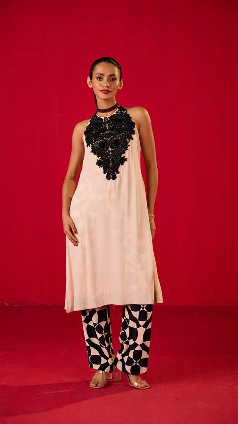 OFF WHITE STRAIGHT SHIRT WITH PRINTED TROUSERS – My Store