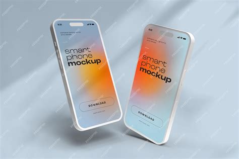 Premium PSD | Smart phone mockup design with editable background ...