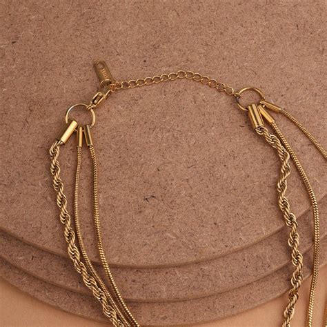 Triple Harmony Layered Necklace – PALMONAS