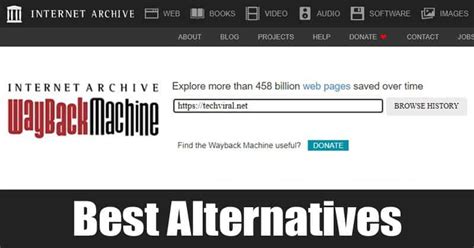WayBackMachine Alternatives 的图像结果