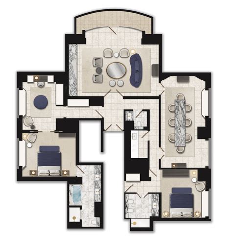 Luxury Hotel Suite Floor Plans