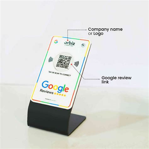 Buy NFC Google Review Stand / Scanner With QR Code -Orbiz.in – Orbiz ...