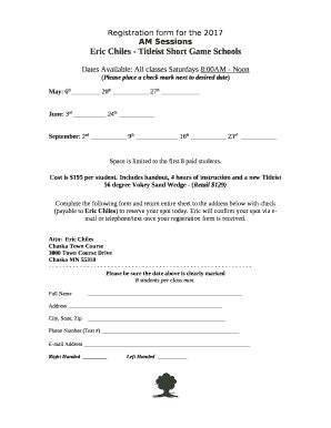 Eric Chiles - Titleist Short Game Schools Doc Template | pdfFiller