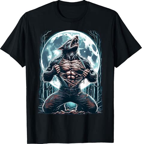 Amazon.com: Werewolf Tearing Shirt Meme Ripping Alpha Tear Wolf ...