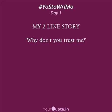 MY 2 LINE STORY 'Why don... | Quotes & Writings by YourQuote Baba ...