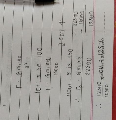 if the distance between two object is increased by 50% then calculate ...