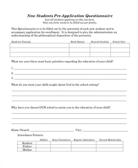 Questionnaire Examples for Students 的图像结果