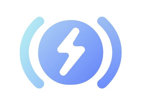 Minimalistic electricity generation icon icon colored shapes gradient ...
