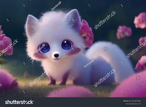 Cartoon Baby Animal With Big Eyes