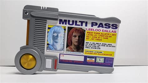 Multipass Leeloo Dallas Multipass Identification - Etsy