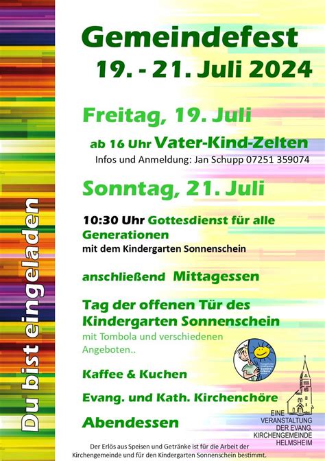 Evangelisches Gemeindefest, Karl-Friedrich-Str., 76646 Bruchsal ...