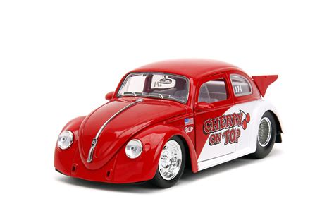 Amazon.com: Punch Buggy Slug Bug 1:24 1959 Volkswagen Drag Beetle Die ...