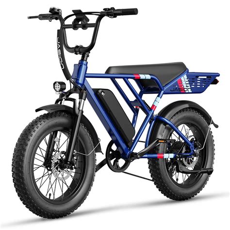 Jasion RetroVolt 750W Electric Bike for Adults, 20" Fat Tire Electric ...