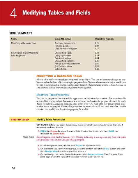 Image result for Access Modifying Tables