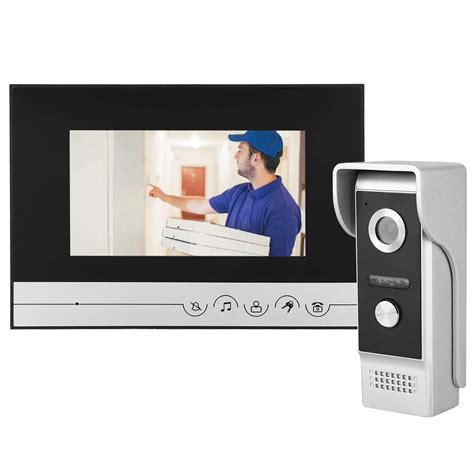 7inch TFT LCD Video Doorbell Monitor Visual Intercom Door Phone Camera ...