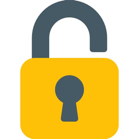 Unlock - Free security icons
