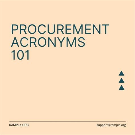 City of Los Angeles Office of Procurement on LinkedIn: Do you know your procurement acronyms? 🤔 ...