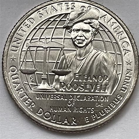 2023 p Eleanor Roosevelt Quarter BU Reverse Die Chip Error 332789 | eBay