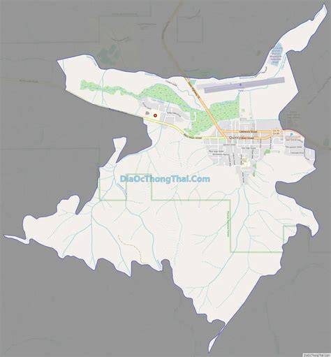 Map of Quincy CDP, California - Thong Thai Real