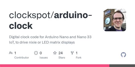 GitHub - clockspot/arduino-clock: Digital clock code for Arduino Nano ...