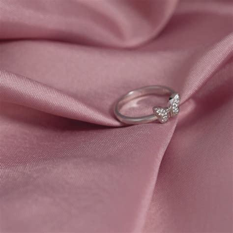 Shop our exquisite White Gold Butterfly Diamond Ring today – Krishna ...