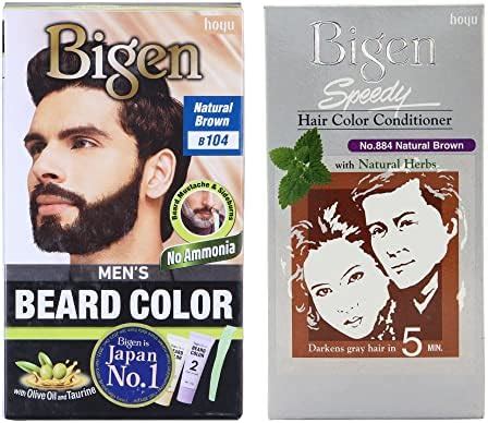 Bigen Beard Brown Color 104 & Speedy Color 884 Pack Of 2 : Amazon.in ...