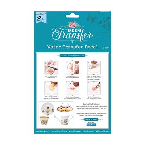 Deco Transfer Sheet Moroccan Tiles 7.5 X 9.5inch 1pc – Itsy Bitsy