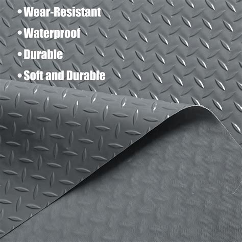 Snapklik.com : MYOYAY 4 X 8.2 Ft Rubber Diamond Plate Flooring Rolls ...