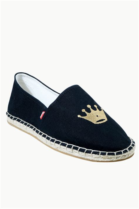 Men's Black Crown Tag Espadrilles – Zobello