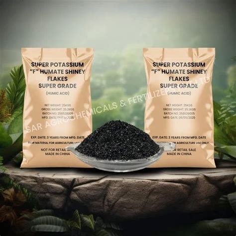 Potassium Humate - Super Potassium Fulvate Humate Shiny Flakes ...
