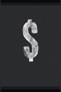 EurekaDesigns Posters Dollar Sign Black Fine Art Print - Minimal Art ...