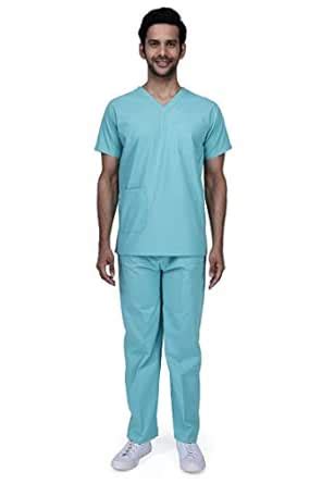 UNIFORM CRAFT Mens Scrub Suit - Ideal for Doctors, Nurses, Dentists and ...