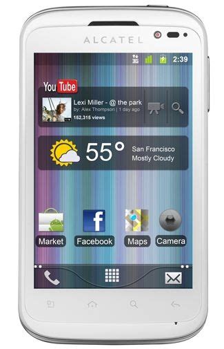 Specificaties van Alcatel OT-991D Wit - Tweakers