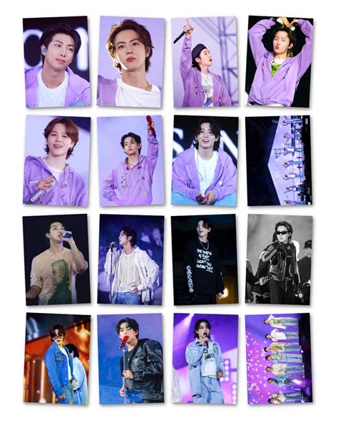 BTS Photocards Pack of 16 (8 x 11 cm) | BTS All Member Photocards (14 ...