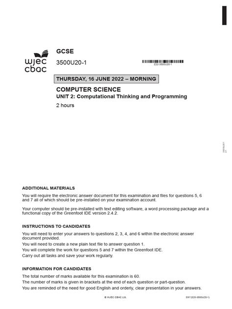 Image result for Computer Science WJEC