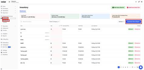 How to download your Stock Report on Web? - General - Swipe