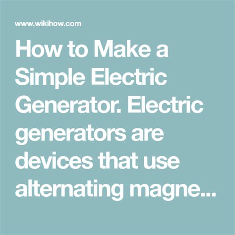 Image result for How to Use Simple Generators