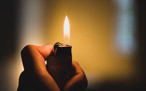 Wallpaper lighter, fire, hand, black hd, picture, image